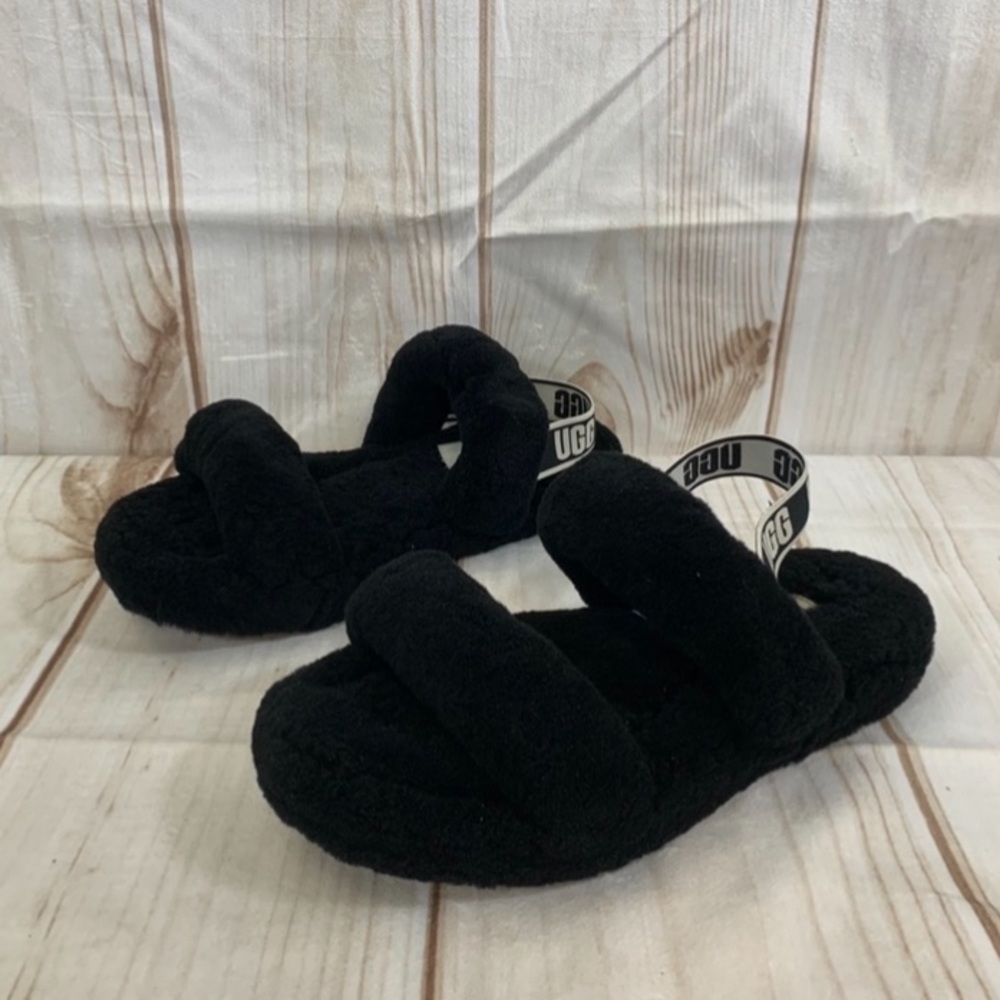 UGG Black House Shoes Slippers Size 9